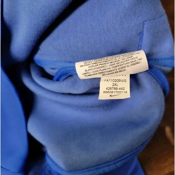 Nike Sportswear Mens Blue Black Victory Track Full Zip Jacket‎ 426769-442  XXL - Picture 10 of 11